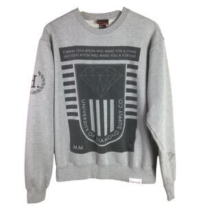 Classic DIAMOND SUPPLY Co Sweatshirt Gray Medium